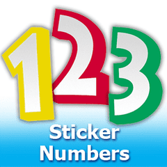 Sticker Numbers Foil Mylar Balloons