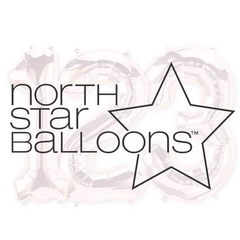 34 inch Northstar Numbers Foil Mylar Balloons