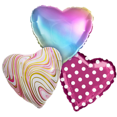 Hearts - Printed Balloons