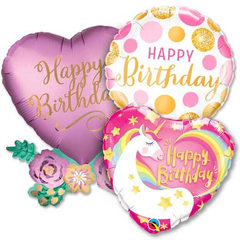 Happy Birthday - Girl Balloons