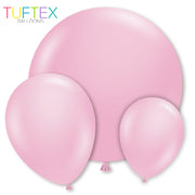 tuftex Metallic Shimmering Pink latex balloons