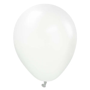 Kalisan 5 inch KALISAN STANDARD WHITE Latex Balloons 10523121-KL
