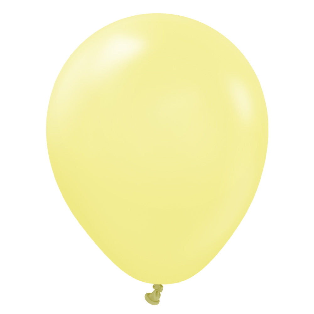 Kalisan 5 inch KALISAN PASTEL MATTE MACARON YELLOW Latex Balloons 10530051-KL
