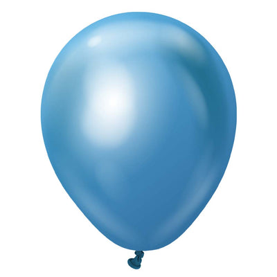 Kalisan 5 inch KALISAN MIRROR BLUE Latex Balloons 10550051-KL