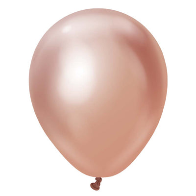 Kalisan 5 inch KALISAN MIRROR ROSE GOLD Latex Balloons 10550071-KL