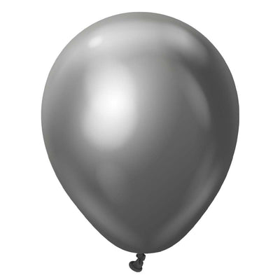 Kalisan 5 inch KALISAN MIRROR SPACE GREY Latex Balloons 10550091-KL