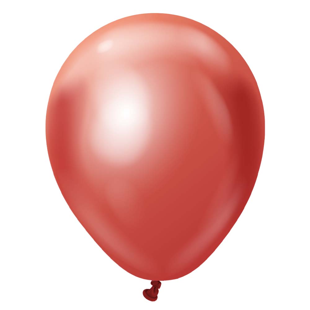 Kalisan 5 inch KALISAN MIRROR RED Latex Balloons 10550101-KL