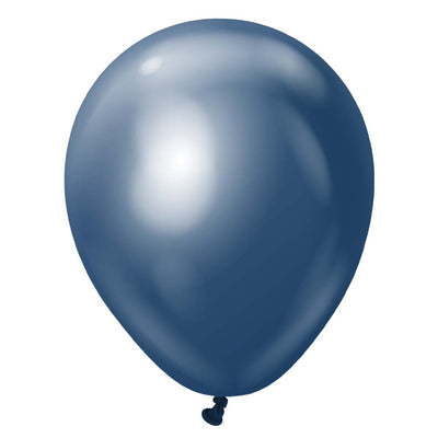 Kalisan 5 inch KALISAN MIRROR NAVY Latex Balloons 10550151-KL