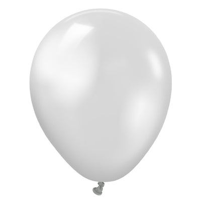 Kalisan 5 inch KALISAN METALLIC SILVER Latex Balloons 10570031-KL