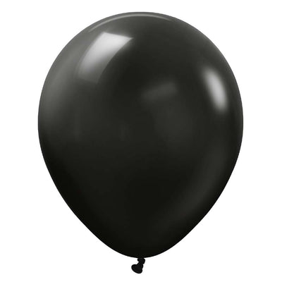 Kalisan 12 inch KALISAN STANDARD BLACK Latex Balloons 11223321-KL