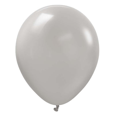 Kalisan 12 inch KALISAN STANDARD GREY Latex Balloons 11223351-KL