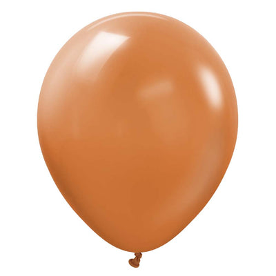Kalisan 12 inch KALISAN STANDARD CARAMEL BROWN Latex Balloons 11223461-KL