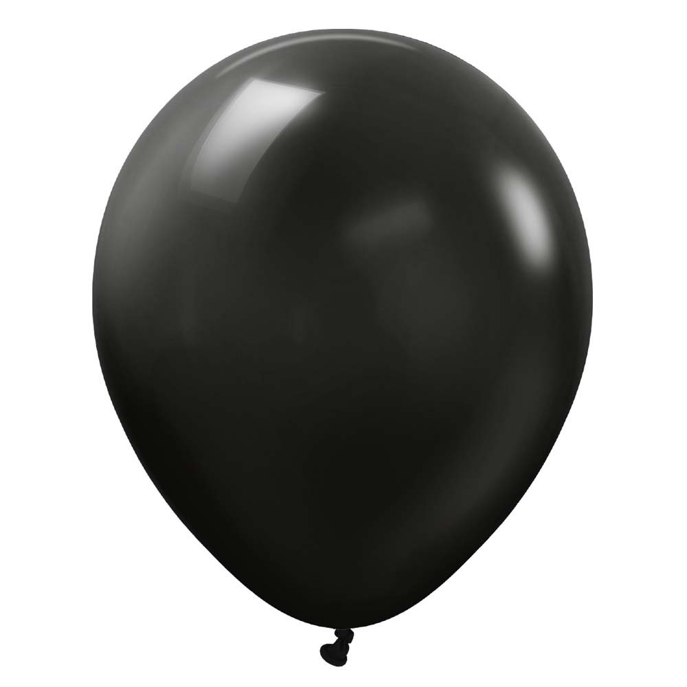 Kalisan 18 inch KALISAN STANDARD BLACK Latex Balloons 11823320-KL