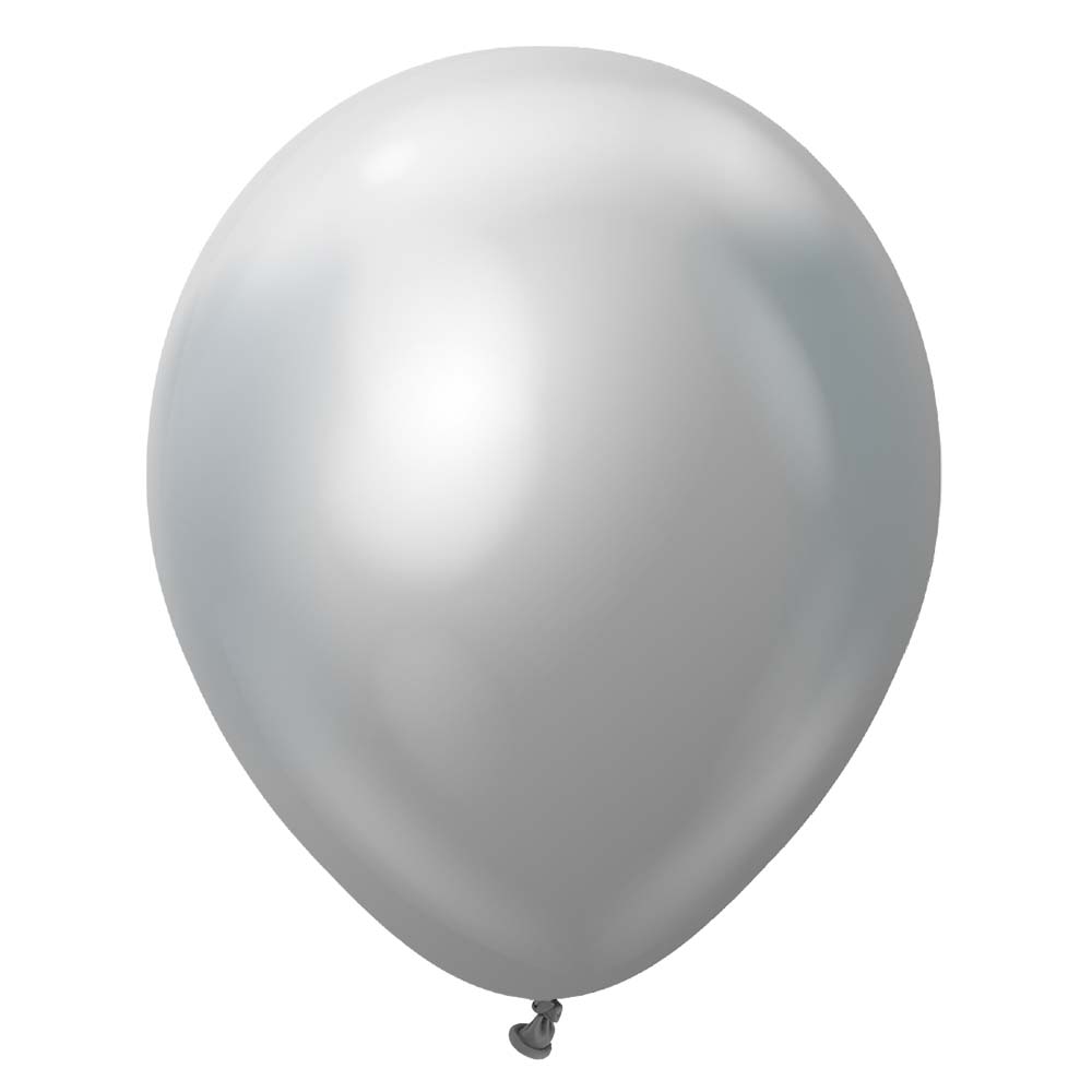 Kalisan 18 inch KALISAN MIRROR SILVER Latex Balloons 11850020-KL