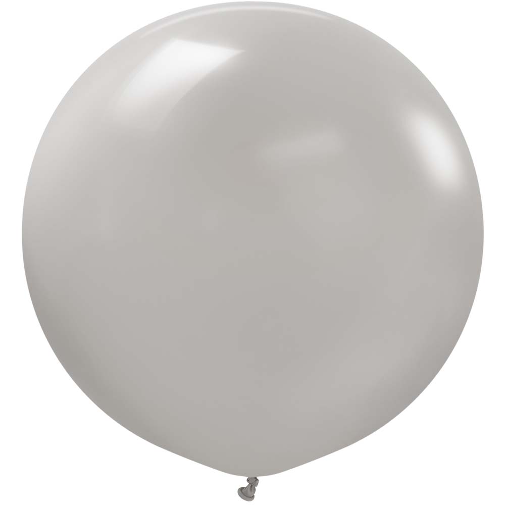 Kalisan 24 inch KALISAN STANDARD GREY Latex Balloons 12423356-KL