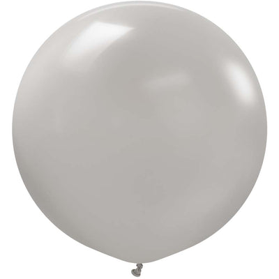 Kalisan 24 inch KALISAN STANDARD GREY Latex Balloons 12423356-KL