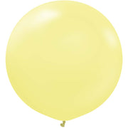 Kalisan 24 inch KALISAN PASTEL MATTE MACARON YELLOW Latex Balloons 12430056-KL