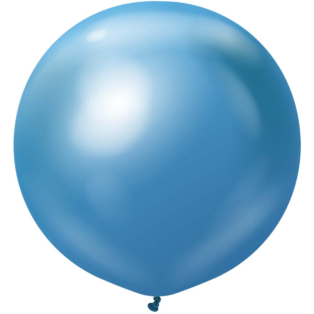 Kalisan 24 inch KALISAN MIRROR BLUE Latex Balloons 12450056-KL