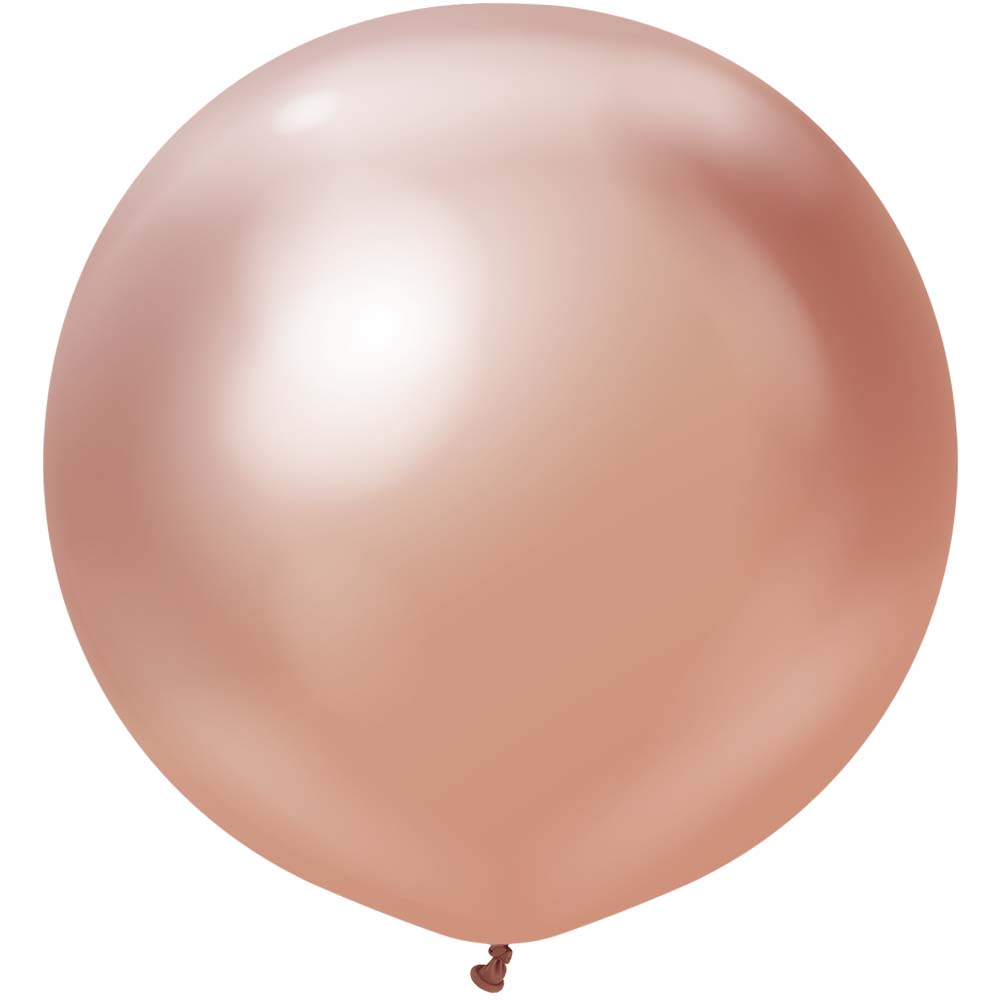 Kalisan 24 inch KALISAN MIRROR ROSE GOLD Latex Balloons 12450076-KL