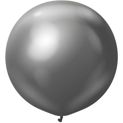 Kalisan 24 inch KALISAN MIRROR SPACE GREY Latex Balloons 12450096-KL