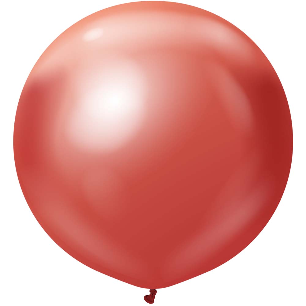 Kalisan 24 inch KALISAN MIRROR RED Latex Balloons 12450106-KL