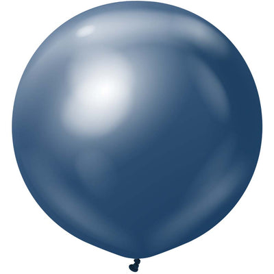Kalisan 24 inch KALISAN MIRROR NAVY Latex Balloons 12450156-KL