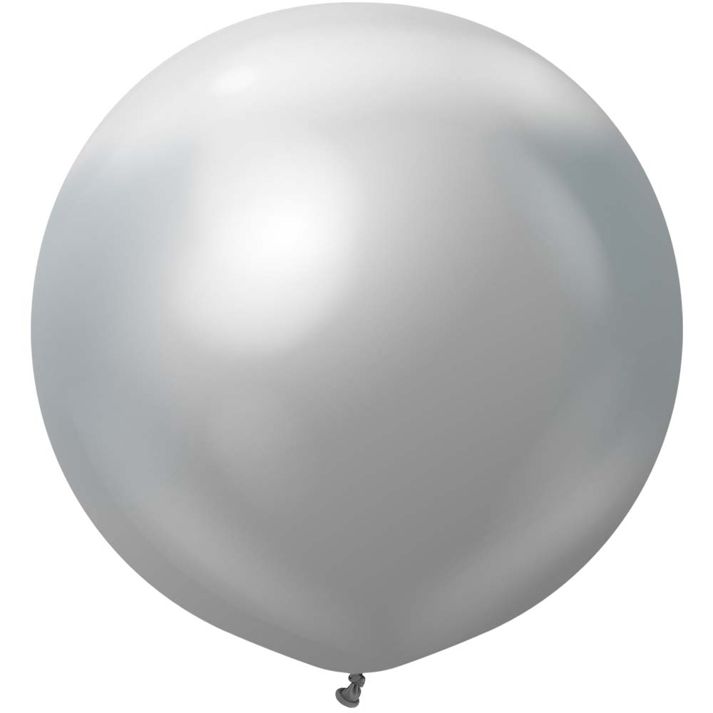Kalisan 36 inch KALISAN MIRROR SILVER Latex Balloons 13650026-KL