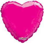 Kaleidoscope 18 inch HEART - HOT PINK GELLIBEAN Plastic Balloon 15608-18F-K-U