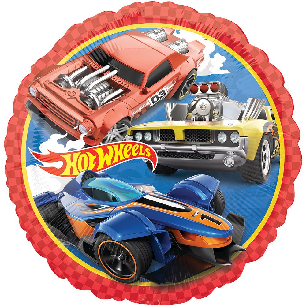 18 Inch Anagram Hot Wheels Foil Balloon 46771 - LA Balloons