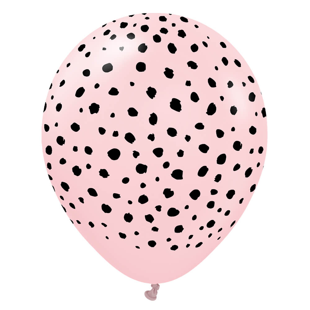 12in Kalisan Cheetah Macaron Pink Latex Balloons 21258133