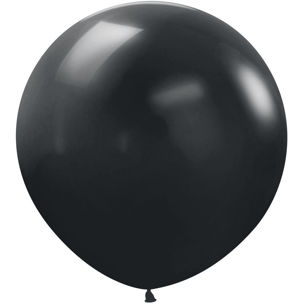 Sempertex Fashion Black Latex Balloons – 12 Inch, 50 Pack – Round, All Occasions