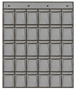 Silver Rainbow BALLOON ORGANIZER – 30 POCKET HOLDER Decorator Tools PO30-SR