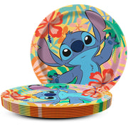 Unique 9 inch STITCH ROUND DINNER PLATES (8 PK) Plates 32547-UN