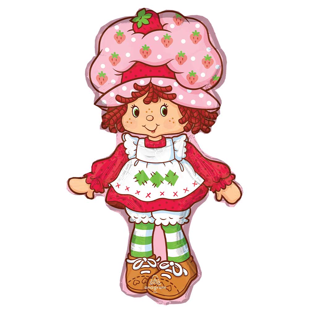 35 Inch Anagram Strawberry Shortcake Foil Balloon 49598 - LA Balloons