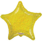 Kaleidoscope 22 inch STAR - HOLOGRAPHIC GOLD Foil Balloon 35246-22F-K-U