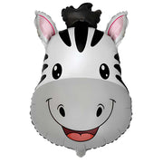 LA Balloons 27 inch ZEBRA HEAD Foil Balloon 401719-PB-U