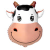 LA Balloons 24 inch COW HEAD Foil Balloon 401720-PB-U