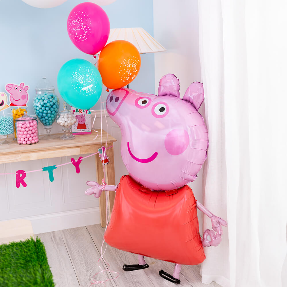 Balloon Foil Round Peppa Pig Helium Birthday Party Supplies Event