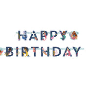 Unique 6.5 foot THE LITTLE MERMAID HAPPY BIRTHDAY JOINTED BANNER Party Decor 47751-UN