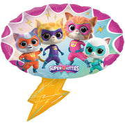 Anagram 27 inch SUPER KITTIES Foil Balloon 48680-01-A-P