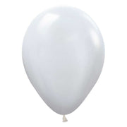 Sempertex 5 inch SEMPERTEX PEARL WHITE Latex Balloons 51061-B