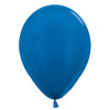 Sempertex 5 inch SEMPERTEX METALLIC BLUE Latex Balloons 51086-B