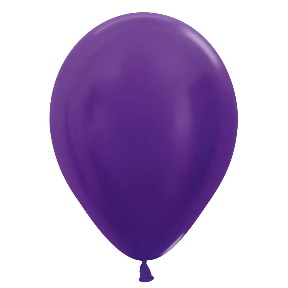 Sempertex 5 inch SEMPERTEX METALLIC VIOLET Latex Balloons 51087-B