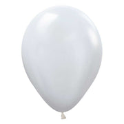 Sempertex 11 inch SEMPERTEX PEARL WHITE Latex Balloons