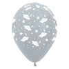 Sempertex 11 inch GRADUATION - METALLIC SILVER Latex Balloons
