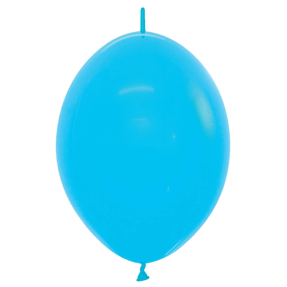 Sempertex 12 inch LINK-O-LOON FASHION BLUE Latex Balloons 54006-B