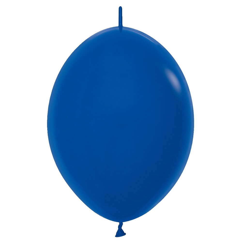Sempertex 12 inch LINK-O-LOON FASHION ROYAL BLUE Latex Balloons 54023-B