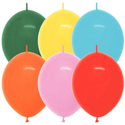 Sempertex 6 inch SEMPERTEX LINK-O-LOON - FASHION ASSORTMENT Latex Balloons 54698-B