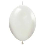 Sempertex 12 inch SEMPERTEX LINK-O-LOON - PASTEL DUSK CREAM Latex Balloons 54508-B