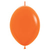 Sempertex 6 inch LINK-O-LOON FASHION ORANGE Latex Balloons 54613-B